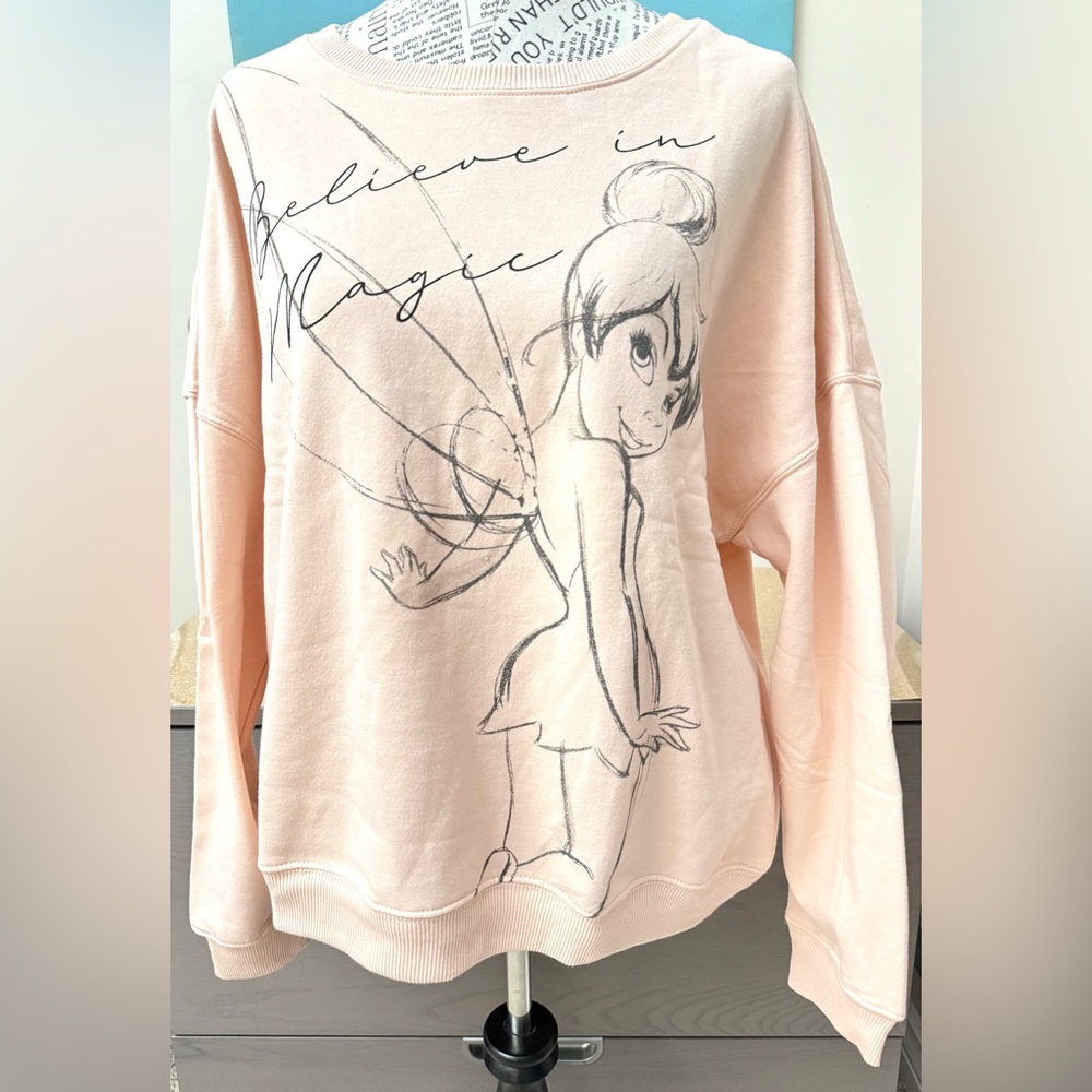 NWOT Believe in Magic Tinkerbell Sweatshirt Women’s XXL